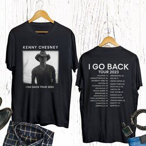 I Go Back Tour Tshirt Double Kenny Chesney 2023 Country Music Shirt-2 Sided